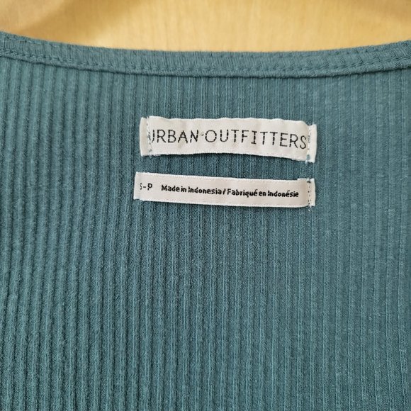 Urban Outfitters Ribbed Crop Top Green Size Small - Picture 3 of 5